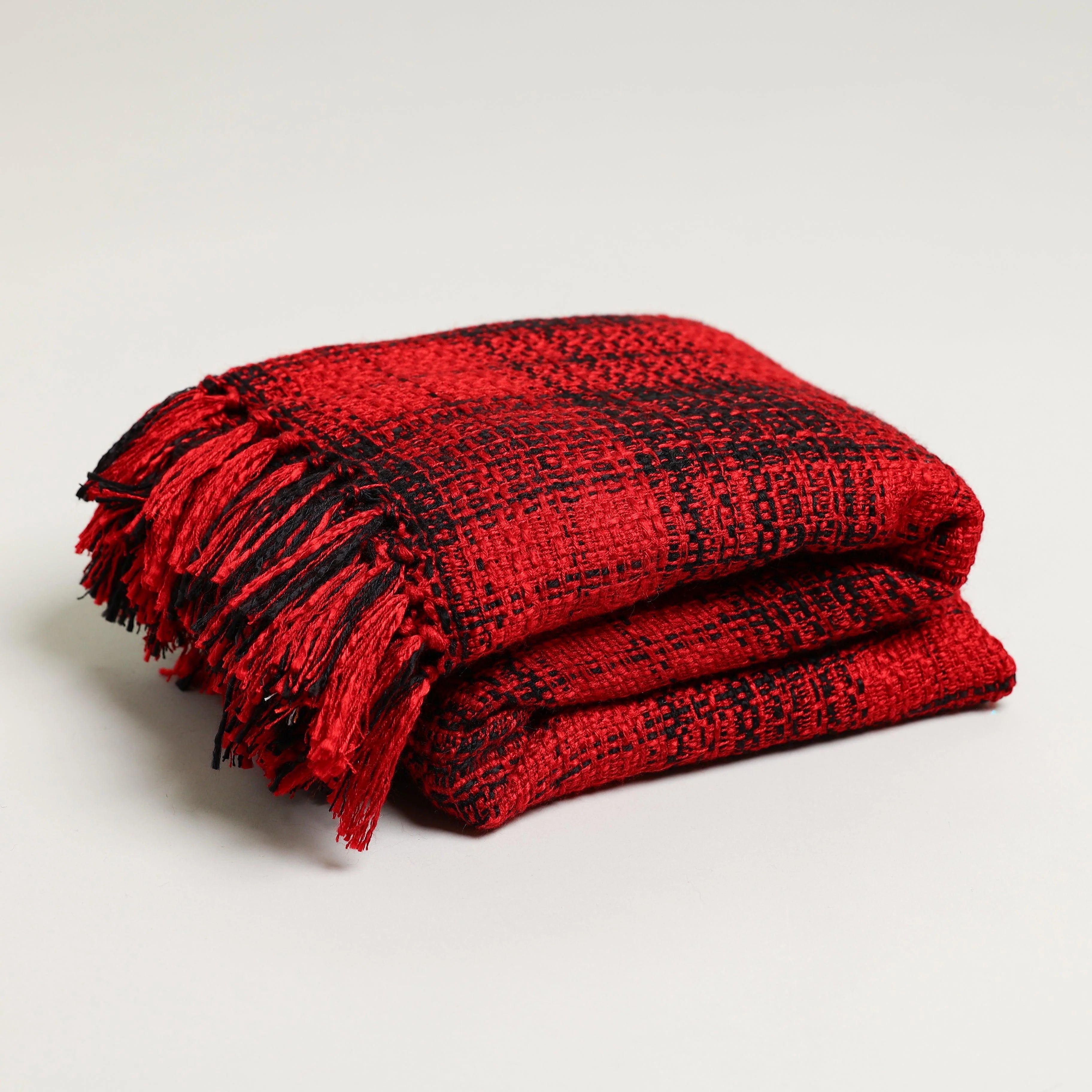 winter plaid throw blanket