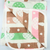 100% Cotton 6-Layer Baby Blanket – Double-Sided with Mushroom Patterns, 35.5" x 39.5"