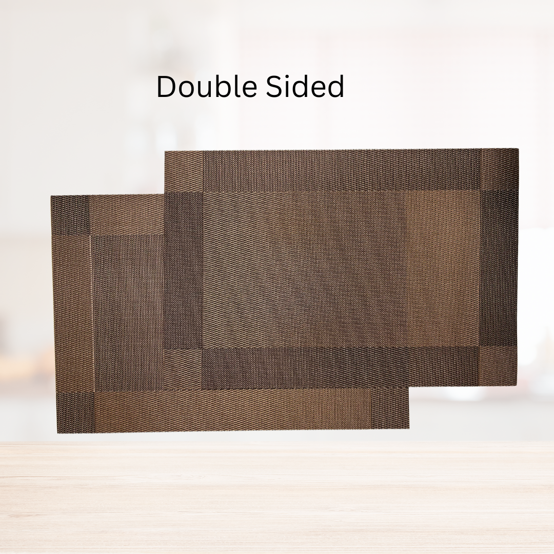 Brown Metallic Placemats (Set of 6)