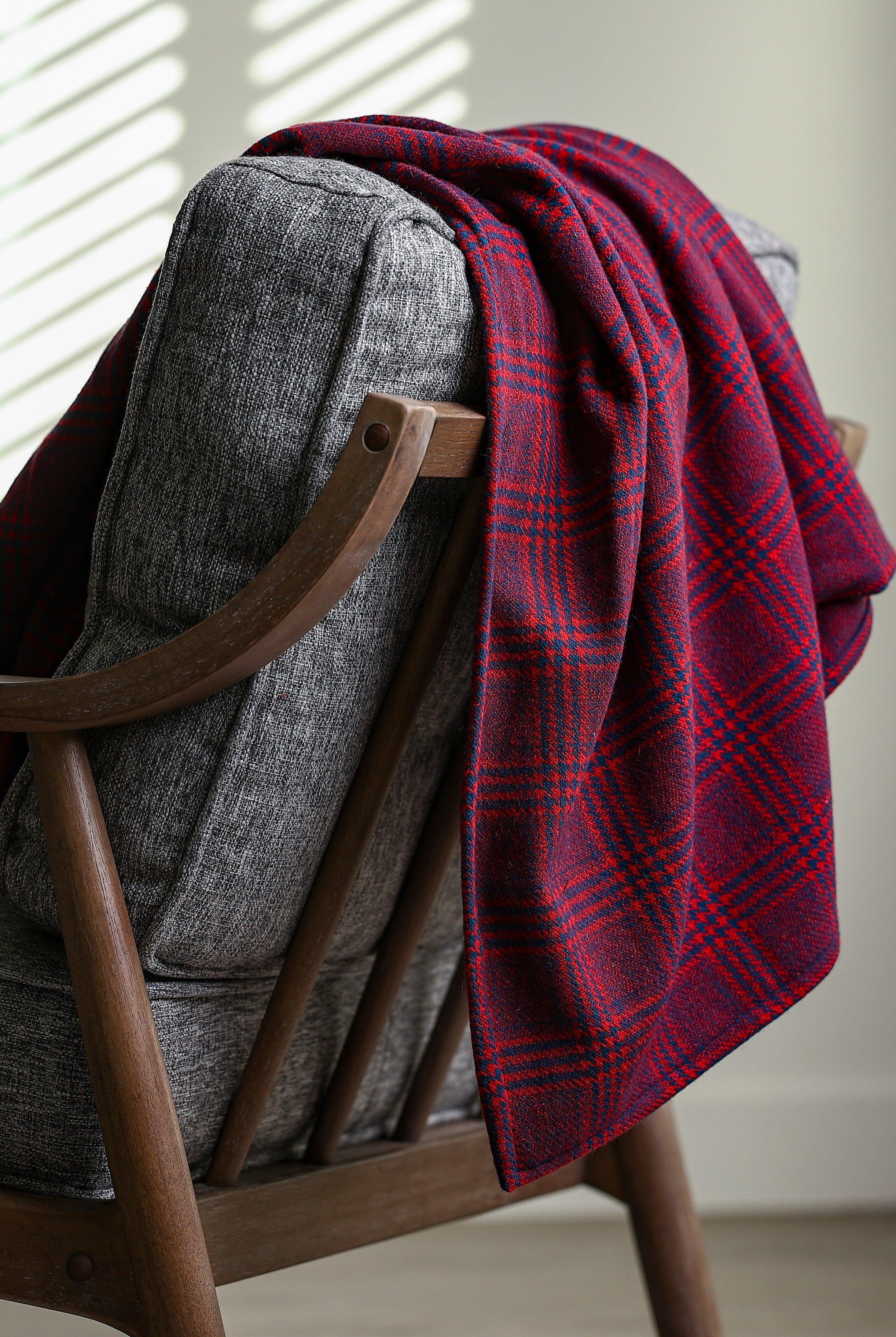multicolored plaid throw blankets