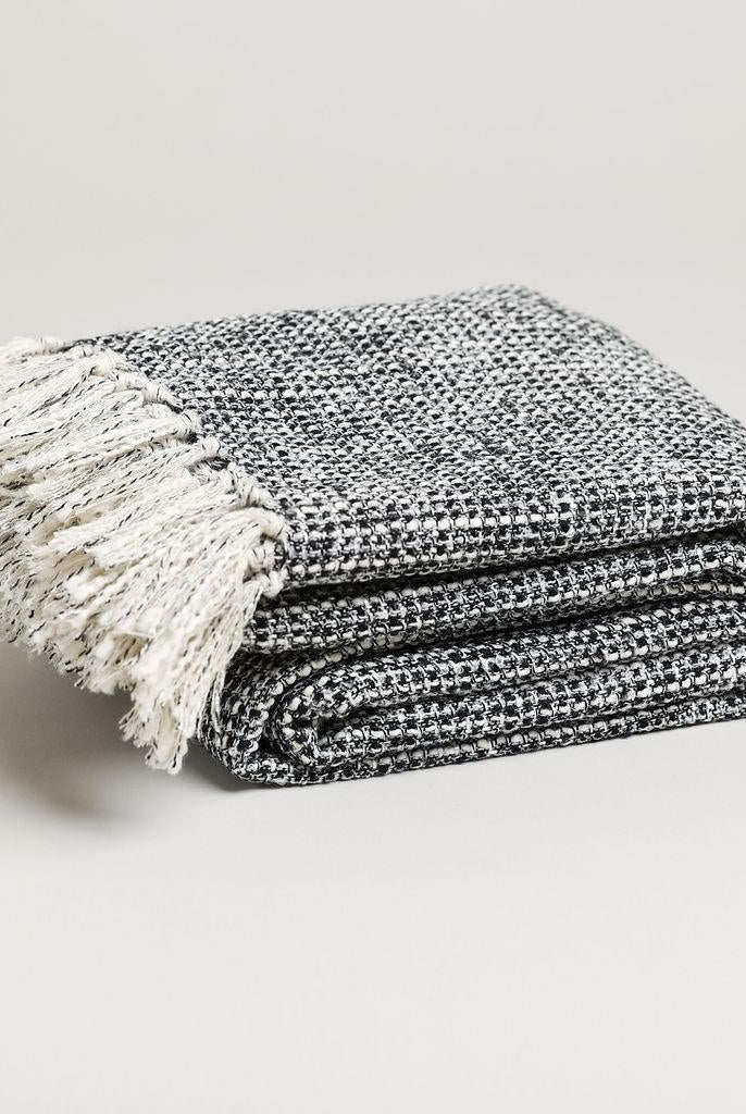 tweed throw blanket