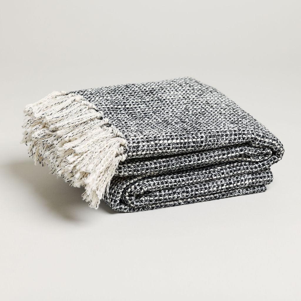 tweed throw blanket