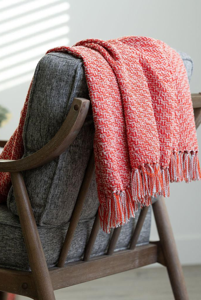 RED SOFT MULTI COLOR THROW BLANKET - Boucle Home