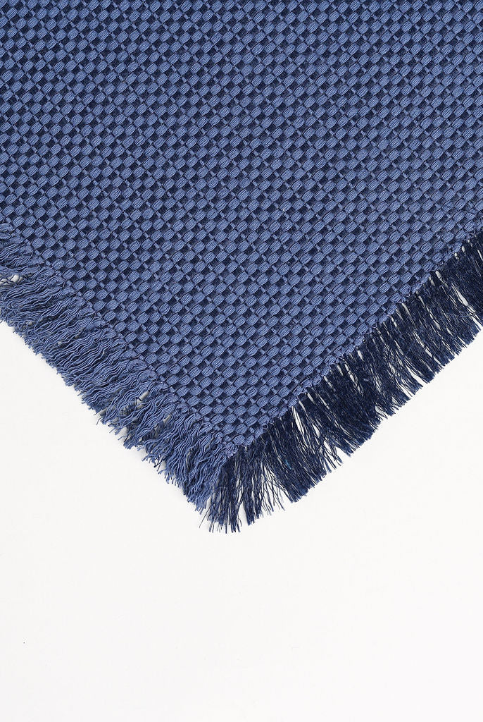 FAUX DENIM HOLIDAY HIGH DENSE COMPACT WOVEN THROW BLANKET - Boucle Home