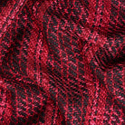 up close picture of our chunky magenta throw blanket for bed