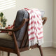 WOVEN TWEED STRIPED THROW BLANKET - Boucle Home