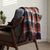 WOOLEN CHUNKY BIG PLAID TWEED THROW BLANKETS - Boucle Home