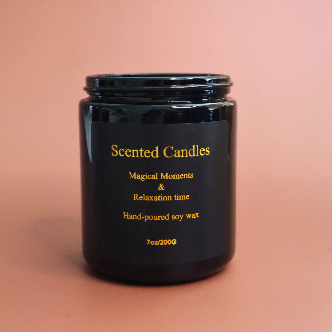 hand poured soy wax candle lavender scent