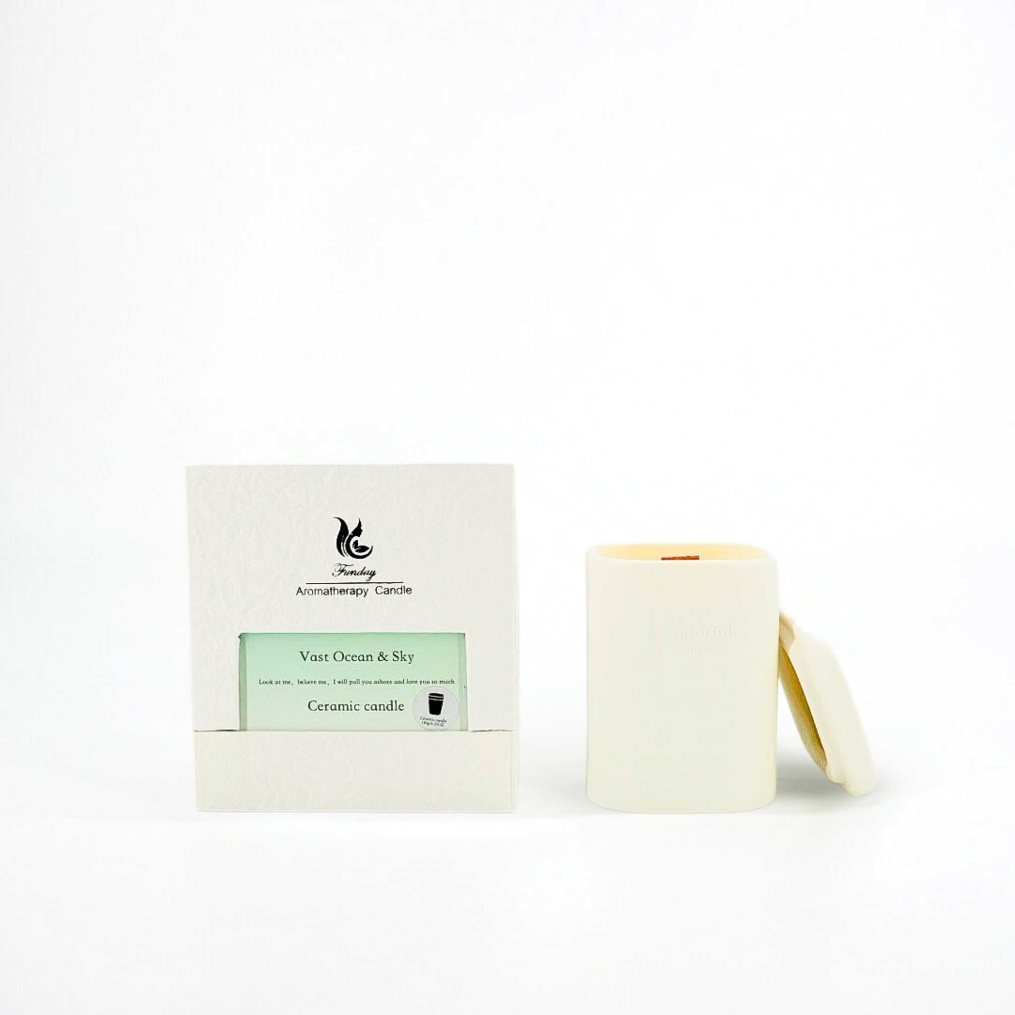 Ceramic Essential Oils Soy Wax Aromatherapy Candle