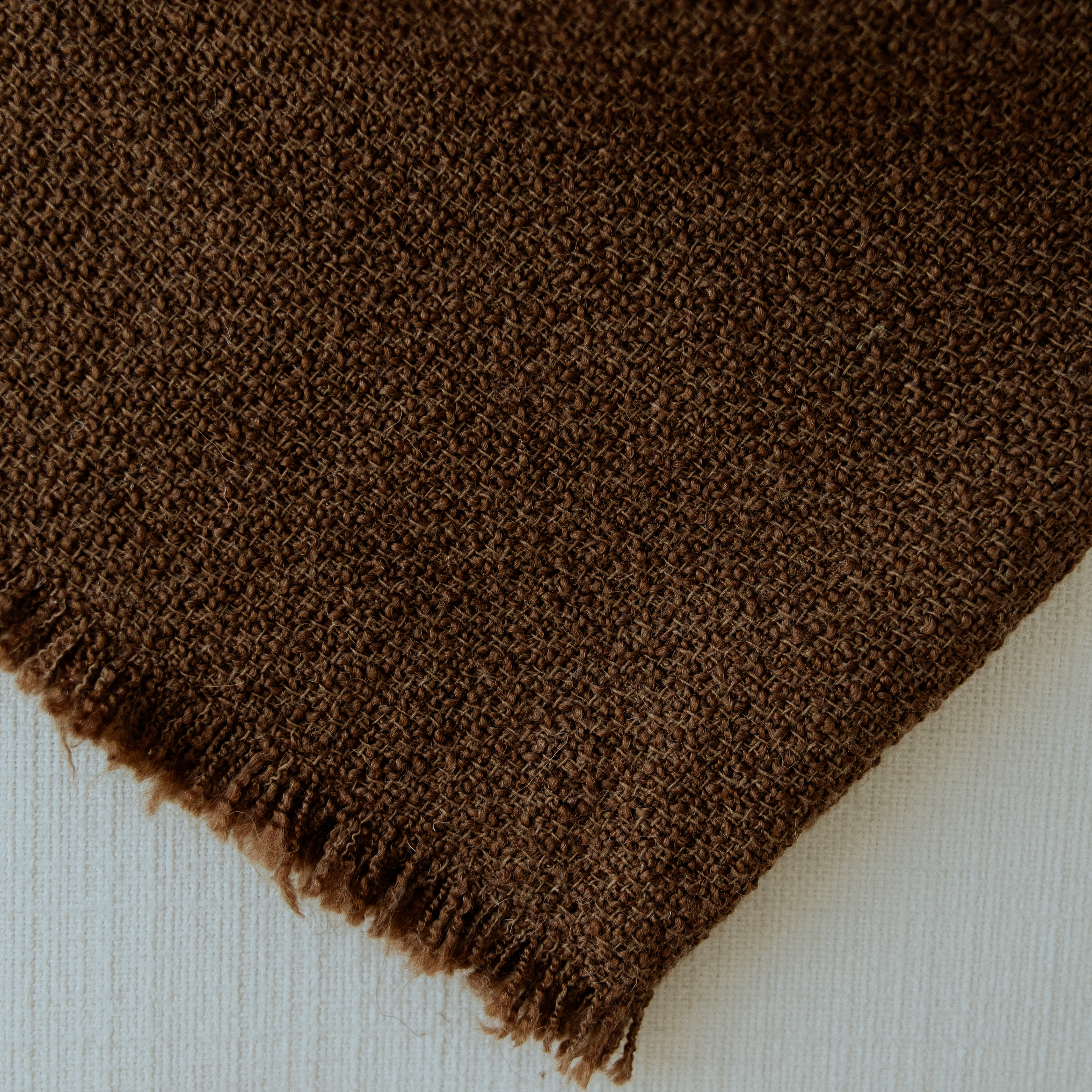 brown tweed throw 