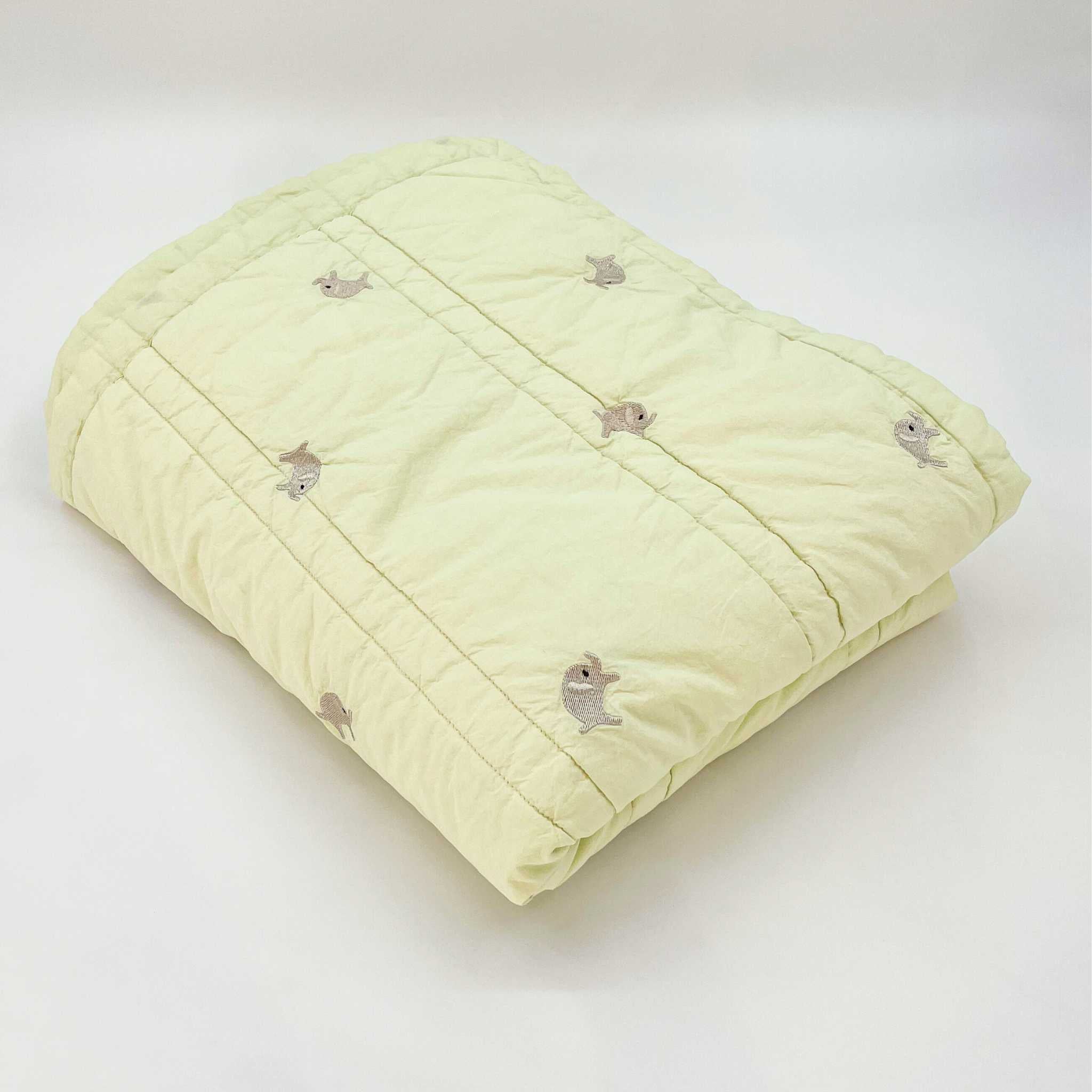 green elephant comforter