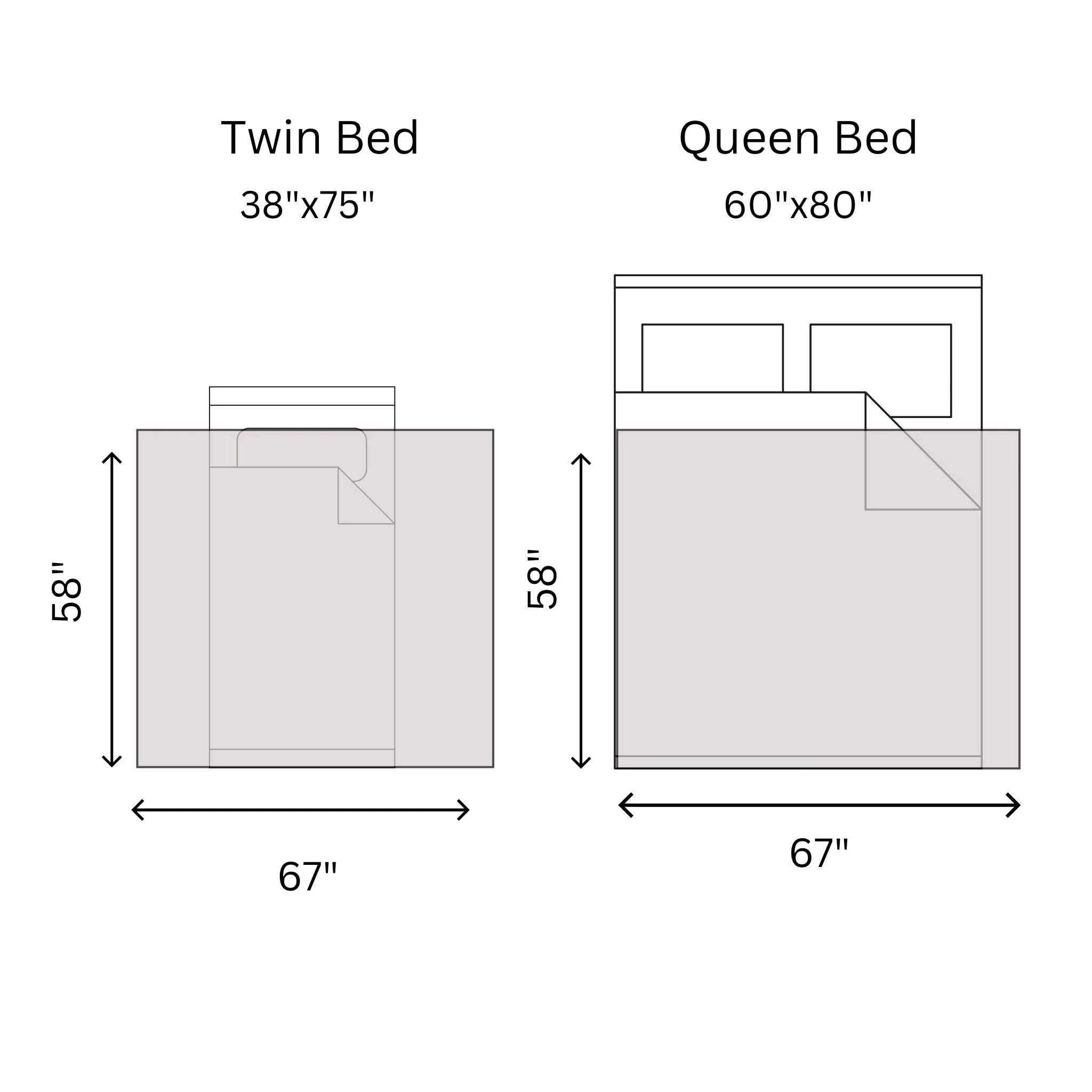 cream geometric throw blanket size comparison to twin and queen sized beds large