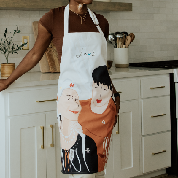 loving family apron print